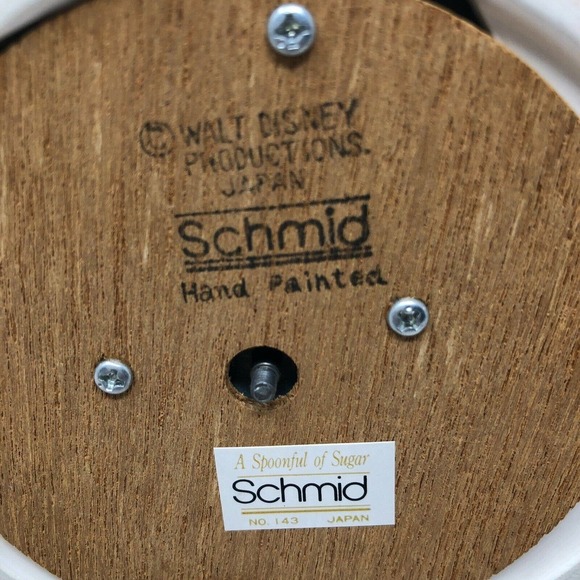 Winnie The Pooh Eeyore Schmid Ceramic Figure With Music Box Vintage Disney Works - Picture 2 of 12